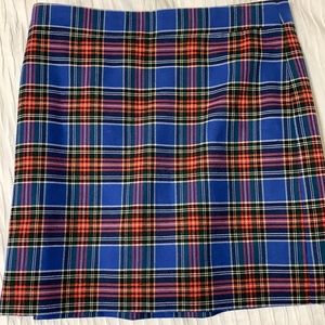 jcrew plaid skirt